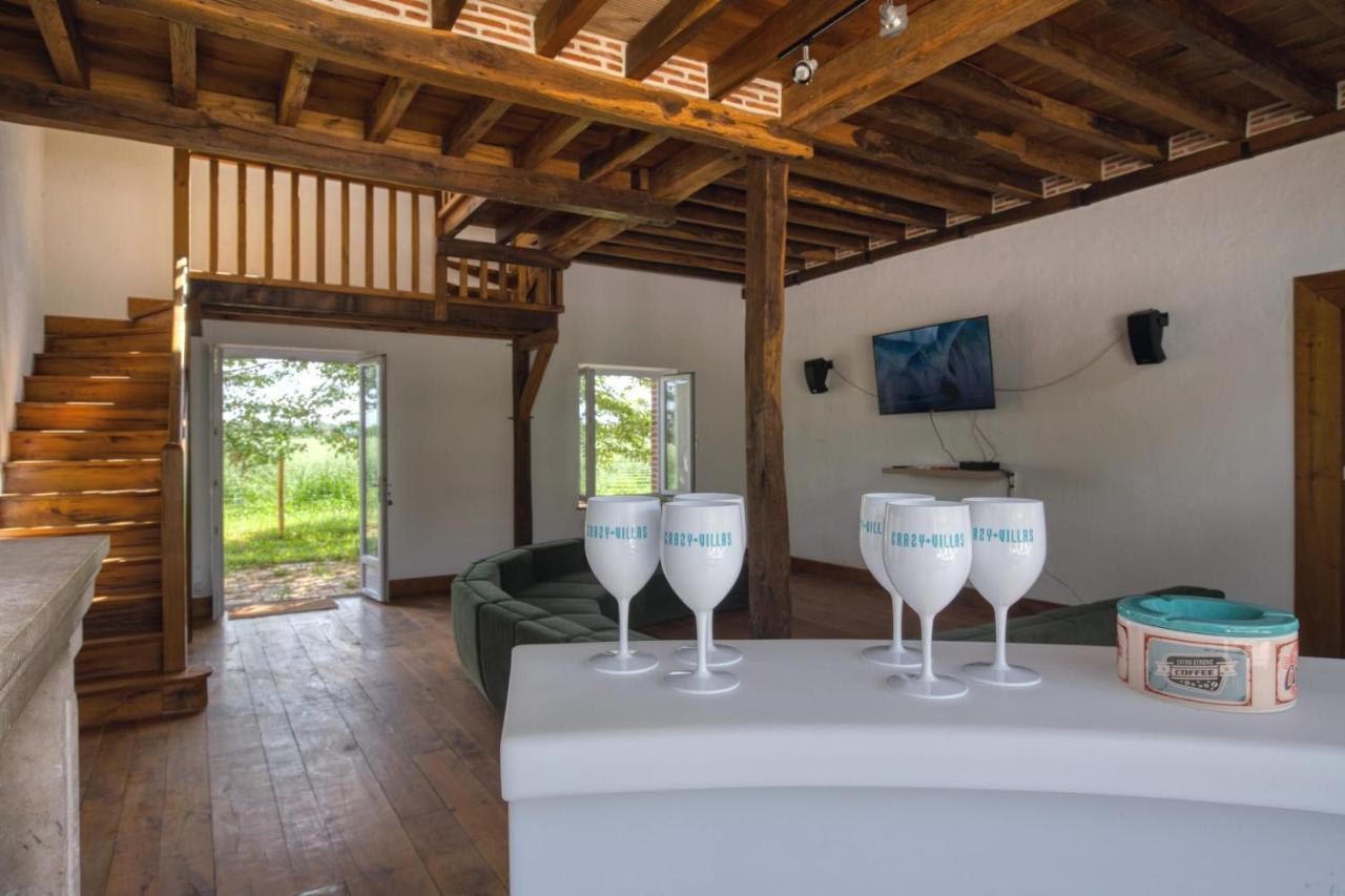 Crazy Villa Le Petit Belair 18 - Heated Pool - Foot - 2H Paris - 30P Aubigny-sur-Nère Dış mekan fotoğraf