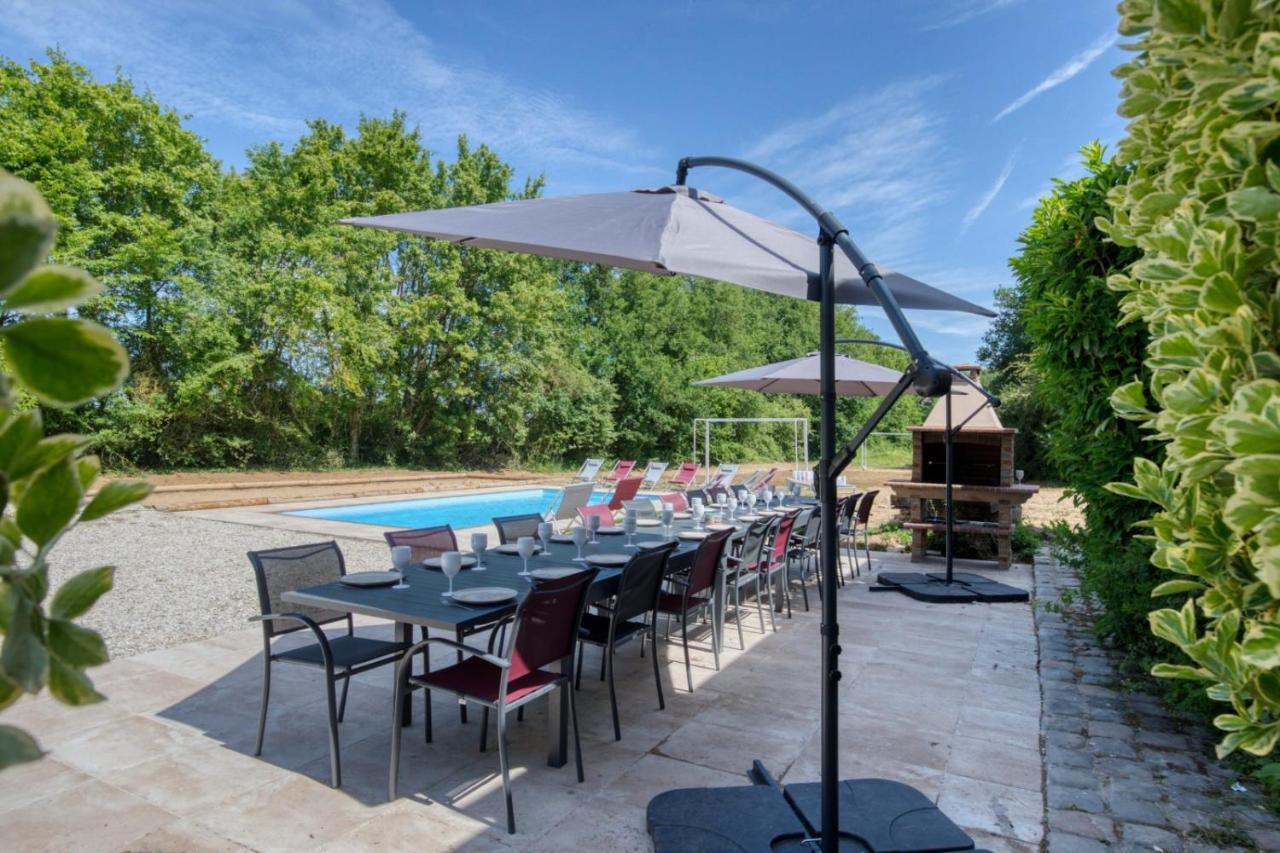 Crazy Villa Le Petit Belair 18 - Heated Pool - Foot - 2H Paris - 30P Aubigny-sur-Nère Dış mekan fotoğraf