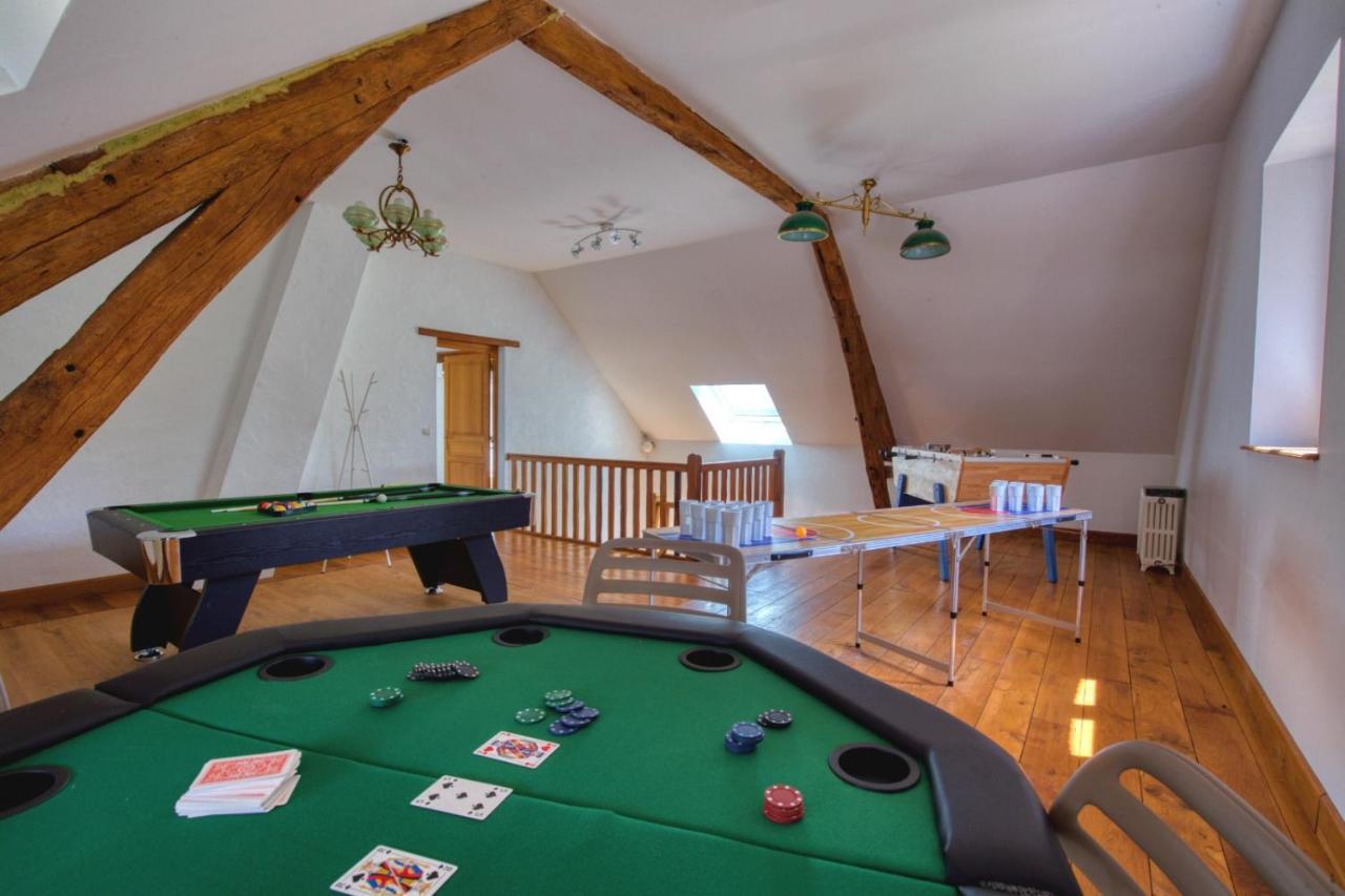 Crazy Villa Le Petit Belair 18 - Heated Pool - Foot - 2H Paris - 30P Aubigny-sur-Nère Dış mekan fotoğraf