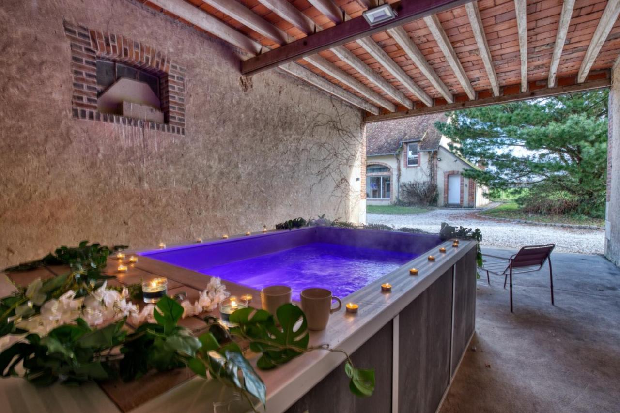 Crazy Villa Le Petit Belair 18 - Heated Pool - Foot - 2H Paris - 30P Aubigny-sur-Nère Dış mekan fotoğraf