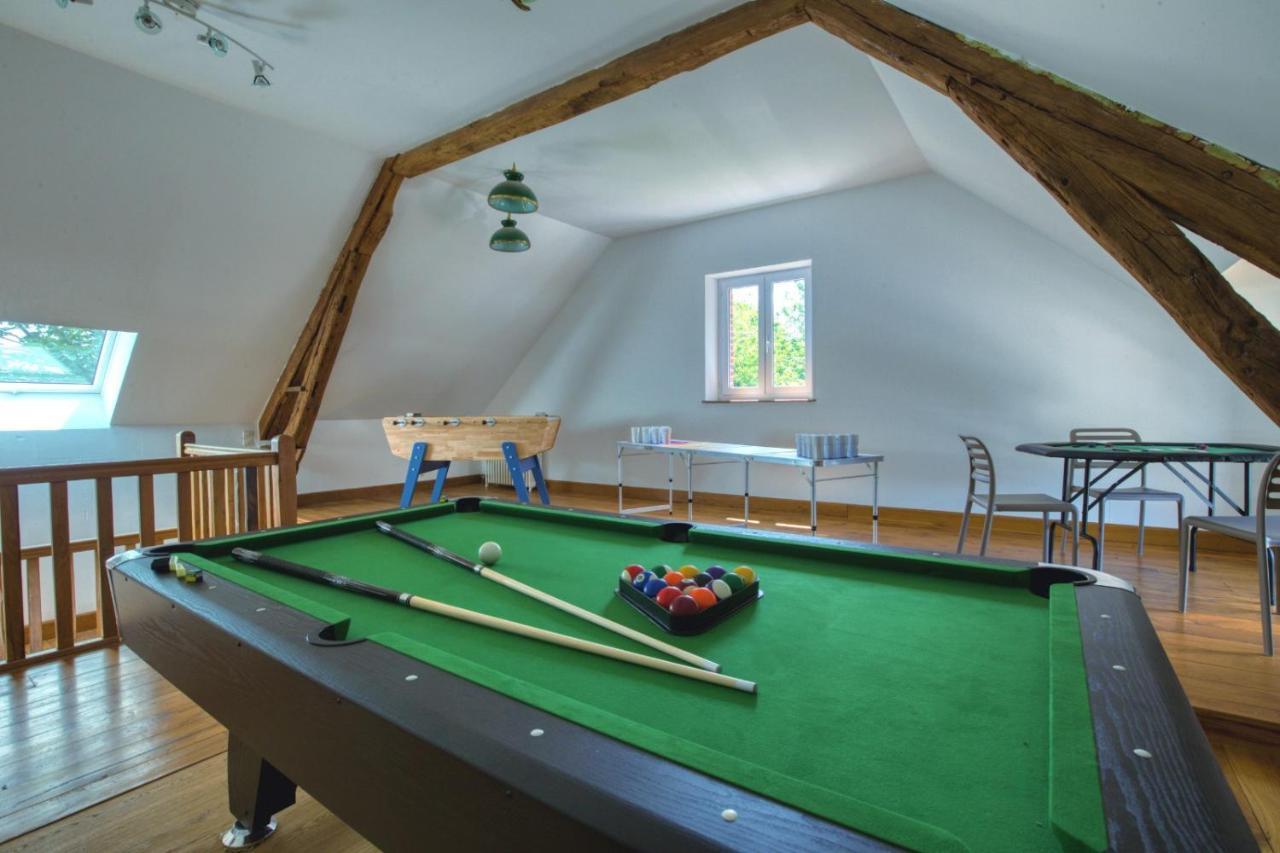 Crazy Villa Le Petit Belair 18 - Heated Pool - Foot - 2H Paris - 30P Aubigny-sur-Nère Dış mekan fotoğraf