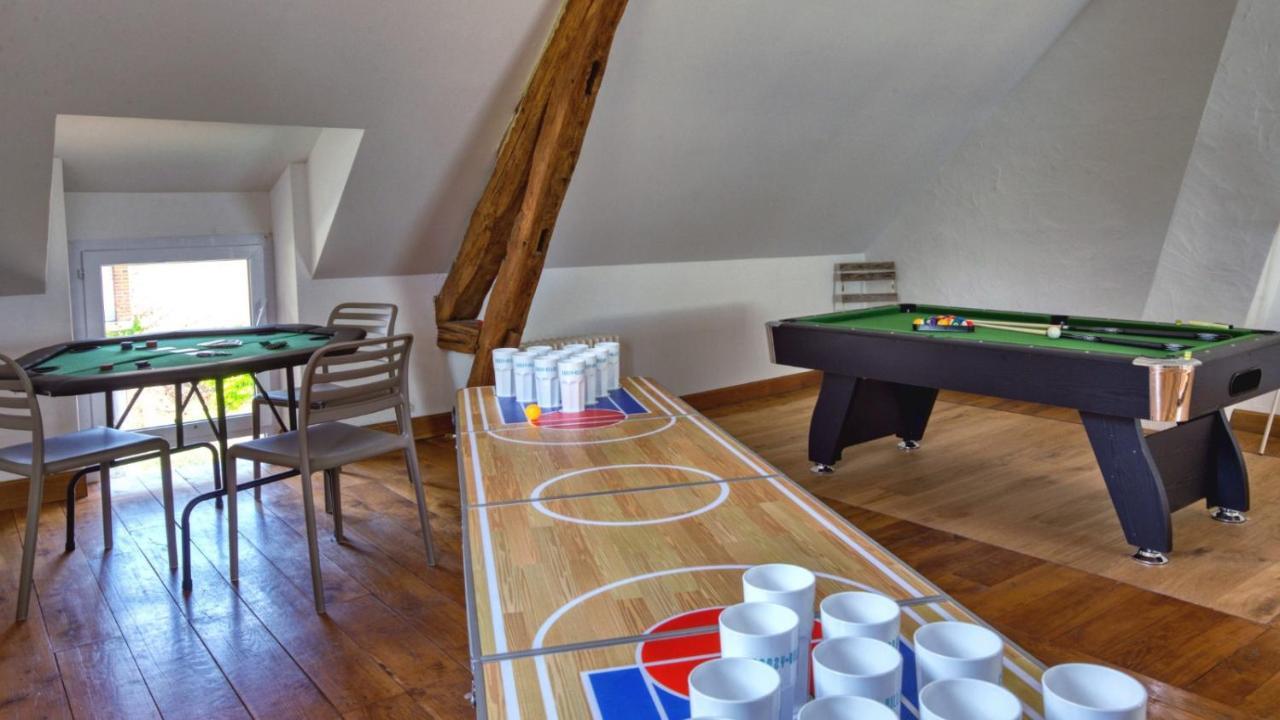 Crazy Villa Le Petit Belair 18 - Heated Pool - Foot - 2H Paris - 30P Aubigny-sur-Nère Dış mekan fotoğraf