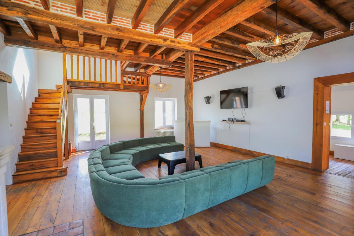 Crazy Villa Le Petit Belair 18 - Heated Pool - Foot - 2H Paris - 30P Aubigny-sur-Nère Dış mekan fotoğraf